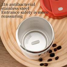 Temperature Display Auto Stirring Cup, Automatic Magnetic Self-Stirring Coffee Mug With Temperature Display, Portable , One-Touch Operation, Easy Cleaning Design, Suitable For Home And Office Use, Compatible With Coffee, Tea And Hot Drinks - An Ideal Gift For Coffee Lovers - Multicolor - View 3