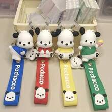 Sanrio سانريو بوتشاكو سلسلة مفاتيح بتصميم كاجوال جذاب، إصدار خفي، ديكور منزلي، تصميم مضحك، مجموعة مفاجأة، تمثال جامع، تصميم مضحك، هدية مدرسية رائعة، مناسبة لهدايا حفلات العطلات والأعياد والمناسبات، لعبة كرتونية صغيرة هدية مفاجأة