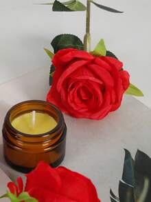 12pcs Romantic Roses Artificial Flowers-Declaration Of Love Rose Flowers With Long Stems Silk Flowers For Valentine's Day,Bridal Wedding Bouquet Centerpices Decorations Party Home&Living Decor - Multicolor - View 4