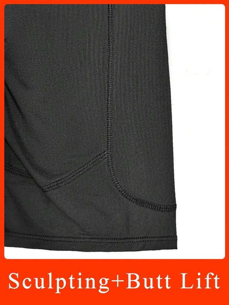 Women's High Waist Belly-Tight Panties, Breast-Shaped Shorts, With Removable Sponge Inner Pads, Fake Buttocks And Waist-Lifting And Hip-Lifting, Waist-Length Slim Body-Beautiful Body, Sexy Tights Base, Fashionable Body-Shaping Clothes Tummy Control Shapewear Tummy Control Tummy Control Underwear Butt Lift Butt Pads Leggings For Women Shorts Lencería Para Mujer High Waisted Leggings Weight Loss - 黑色 - 查看 5