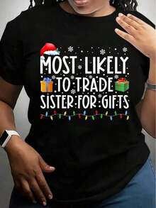 Cadeaux les plus susceptibles d'être échangés Cadeaux de famille - T-shirt Cadeaux pour hommes, femmes, parents et amis - Noir - Voir 1