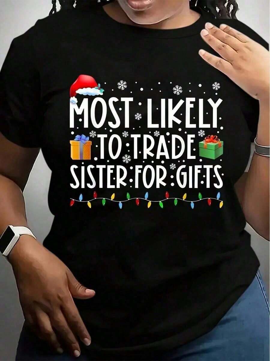 Cadeaux les plus susceptibles d'être échangés Cadeaux de famille - T-shirt Cadeaux pour hommes, femmes, parents et amis - Noir - Voir 1