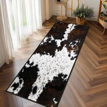 (1/2/3pc)Cow Print Runner Rug 2x6 Western Rugs Cowhide Throw Carpet Washable Kitchen R... - 彩色 - 查看 7