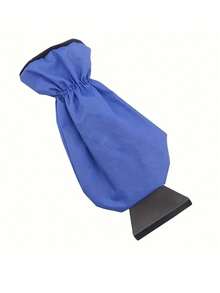 Multi-Function Car Ice Scraper Snow Brush Set With Warm Gloves - Heavy Duty Winter Deicing Tool Kit, Windshield Scraper And Snow Shovel Attachments, Scratch-Free Deicer (Black/Red/Blue) - Single-Handed Operation, No External Tools Required