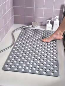 Quick-Drying Anti-Slip Round Hole Shower Mat - Durable PVC Material, Anti-Slip And Fast Draining, Suitable For Bathtub, Shower Enclosure And Bathroom - Ideal For Home And Hotel Use, Shower Accessory, Modern Bathroom Accessory, Smooth Texture. - Multicolor - View 1