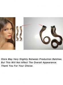 2/1 Piece Clip-On Invisible Bangs, Synthetic Dragon Whiskers, Side Bangs With Sideburns, Long Curly Wavy Bangs, Suitable For Daily Wear, Comes With Hair Clips, Hair Pins, Hair Clips - Multicolor - View 12