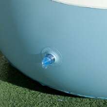 Outsunny Inflatable Sofa With Footrest And Cup Holder, Air Sofa For Camping And Home, White, 125x100x87cm - 1 - View 6