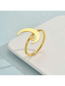 4/6 Stücke Goldene Metall-Mondförmige Serviettenringe, geeignet für Hotel, Zuhause, Küche, Esszimmer, Tischdekoration, Multi-Farben & Stile, für den täglichen Gebrauch, Bankette, Gäste verwendbar, ganzjährig einsetzbar