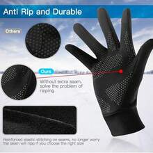 1PC Autumn/Winter Warm Gloves For Men And Women, Cycling Gloves, Windproof And Waterproof, Skiing, Biking, Outdoor Sports, Touchscreen Gloves - màu đen - Xem 4