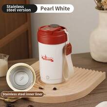 Temperature Display Auto Stirring Cup, Automatic Magnetic Self-Stirring Coffee Mug With Temperature Display, Portable , One-Touch Operation, Easy Cleaning Design, Suitable For Home And Office Use, Compatible With Coffee, Tea And Hot Drinks - An Ideal Gift For Coffee Lovers - Multicolor - View 9