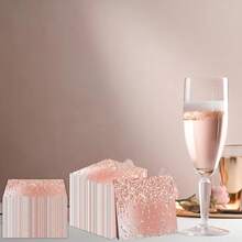 100 Pieces Rose Gold Birthday Napkins Pink Party Decorations Disposable Paper Napkins For Girls Women Sweet Diamond Theme Anniversary Wedding Shower Favors Supplies - 玫瑰金 - 查看 7