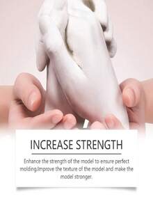 DOWMOO 1件装手模粉套装，3D手模石膏浇铸DIY工艺品礼品，克隆模型粉可增强空间思维和动手能力，适合所有年龄段 - 彩色 - 查看 6