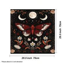 1pc Enchanting Sun And Moon Altar Cloth - Vibrant Polyester Altar Mat With Celestial & Floral Design For Tarot Reading, Witchcraft & Astrology, Tarot Tablecloth Boho Playmat Cloth Home Decor - Multicolor - View 7