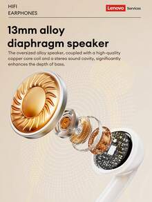 联想YF02有线耳机，简约入耳式设计，配备Type-C或3.5mm接口，高保真环绕立体声，降噪功能，高清通话，低延迟，适用于音乐、游戏、电影、学习和办公，兼容智能手机和电脑。 - 白色 - 查看 5