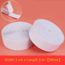 Hook Loop Double Sided Adhesive Tape Hook And Loop Self Stick For Window Frame Photo Frame Mosquito Net Carpet Car Strong Bonding Fixing Solutions - White - View 4