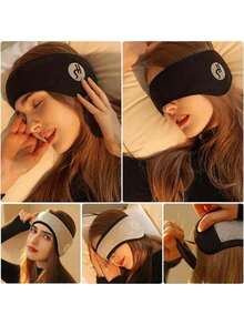 1个睡眠隔音耳罩，可调节钩环式眼罩，多功能眼罩和耳罩，耳塞，噪音屏蔽，无耳压，可调节头带，防寒保暖，适合全年睡眠、午睡、夜间使用。适用于卧室、旅行、办公室、学校和户外活动。 - 彩色 - 查看 3