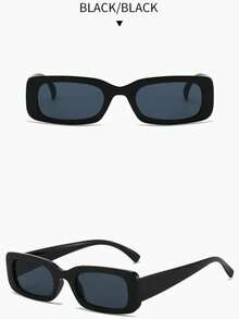 1pc Vintage Ins Style Popular Design Never Outdated Best Friend Style Elegant Women Fashion Glasses Combination For Daily Life,Appointment Outfits,Street Snap Decoration Suitable For All Face Shapes - 黑色 - 查看 5