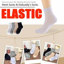 1~10 Pairs Of High Elasticity The Big D Socks, Diabuddy's Socks, Men's And Women's Knitting Medium Cylinder Non Binding Elastic Socks, Health Gift, High Elasticity Fabric Neutral Socks, Sweet Curse Socks, Spiking Socks, Non-Restraining, Flat Knit Upper, C