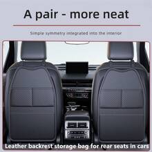 Multi Functional Car Seat Backrest Storage Bag With Large Capacity And Multiple Pockets, Rear Seat Storage Bag With Wear-Resistant Anti Kick Pad Protector, Seat Back Storage Bag, Beautiful Appearance, Easy To Clean - Black - View 1