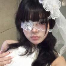 Sweetheart Love Lace Blindfold Sweet And Cool Accessories - White - View 3