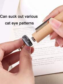 3-In-1 Cat Eye Effect Gel Nail Polish Magnetic Stick,Strong Magnetic Nail Tool,Multifunctional Gel Polishing Nail Art Tool Magnetic Rod, Suitable For Home Salon Manicure DIY