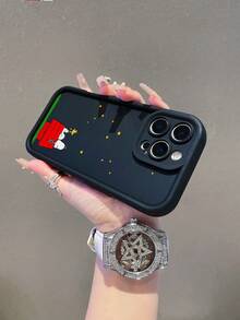 A Cartoon Anime SNOOPY Sky Eye Step Black Phone Case, Shockproof Tpu Material Phone Case Can Be Given As A Holiday Gift. It Is Suitable For Apple Phones, And The New Model Is Suitable For IPhone13/14/15/16/17Pro Max Phone Case - Nhiều màu - Xem 8