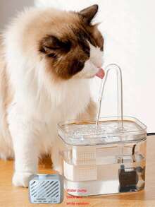 1 pieza Fuente de agua automática para mascotas, adecuada para gatos y perros pequeños - Multicolor - Ver 18