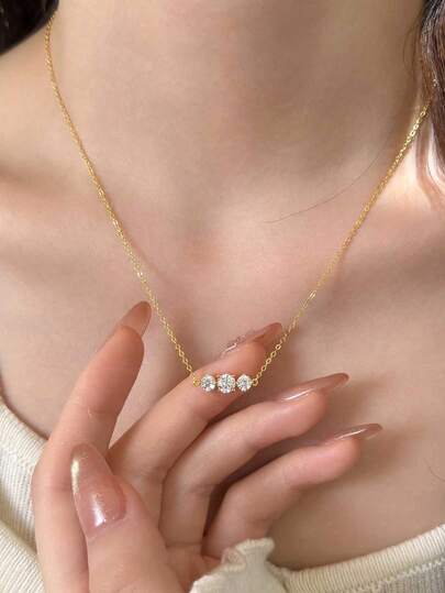 BALMORA قلادة فضة إسترليني عيار 925 مرصعة بالزركونيا، هدية مجوهرات للنساء في عيد الحب وعيد الميلاد