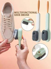 2 件套自动液体皂液器和清洁刷套装；厨房和洗衣两用分配器刷；多功能去渍鞋刷 + 360° 全方位防变形鞋袋；懒人洗衣机洗衣鞋护理工具；家用洗衣机鞋套和收纳袋；万圣节、圣诞节和家庭清洁必备。 - 彩色 - 查看 6