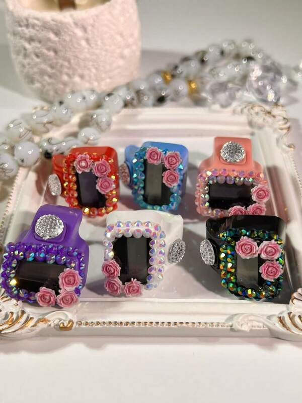 6 tùy chọn màu sắc Máy đếm nhẫn mini đính đá lấp lánh, Máy đếm nhẫn ma trận điểm mới, Máy đếm kích thước ngón tay có thể điều chỉnh, Máy đếm điện tử la bàn di động, Máy đếm nút bấm thủ công, Máy đếm cầm tay mini, Máy đếm thể thao ngoài trời, Quà tặng sinh nhật nhỏ, Quà tặng Ramadan, Quà tặng sự kiện nhỏ, Quà tặng Ramadan