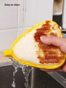 3pcs/Set Dishwashing Sponge Scrubber, Easy To Clean, Non-Stick, Random Color - Multicolor - View 6