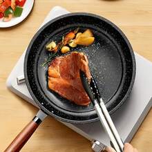 不粘煎锅套装；煎牛排、煎蛋、煎饼和户外露营的理想之选；适用于电磁炉和燃气灶；炊具套装，平底煎锅 - 彩色 - 查看 5