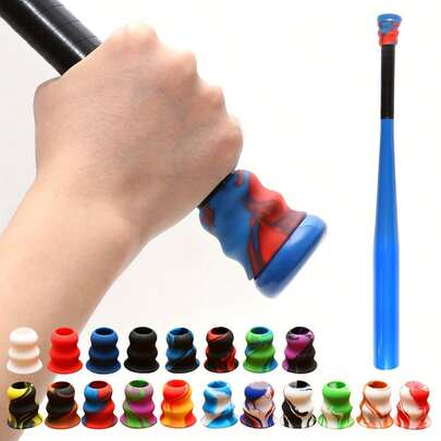 1pc Baseball Bat Grip Sleeve, Non-Slip Comfortable Enhancer, Soft Handle Protector Suitable For All Players