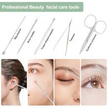 XAPY 19 In 1 Manicure Set And Nail Cs Kit Essional Stains Steel Groing Kit For Wen And Men Cplete Nail Care Tools With Travel Case Ideal For Toenail Pedicure He Use Or Travel Black - 銀色 - 查看 2