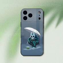 Funda de teléfono con diseño de Kaiju No 8 compatible con iPhone 17, 16, 15, 14, 13, 12, Pro, Max, Plus, E, SE4, Air, Mini, de color negro y material suave - Z1 - Ver 12