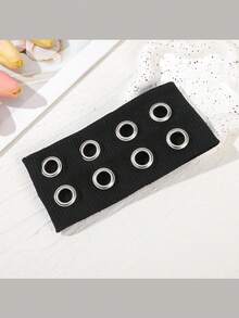 1件复古朋克风金属发箍，柔软弹力哥特式头巾，透气瑜伽运动发箍，秋冬季百搭时尚发带冬季发饰 - 彩色 - 查看 4