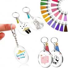 200pcs  Bohemio    Aleación de zinc    Flecos     borlas es perfecto para hacer llaveros, aretes, pulseras, collares, decoraciones de bolsos y otros proyectos de joyería. - color - Ver 3