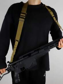 户外装备多功能两点式任务绳战术肩带斜挎尼龙吊带 - 彩色 - 查看 2