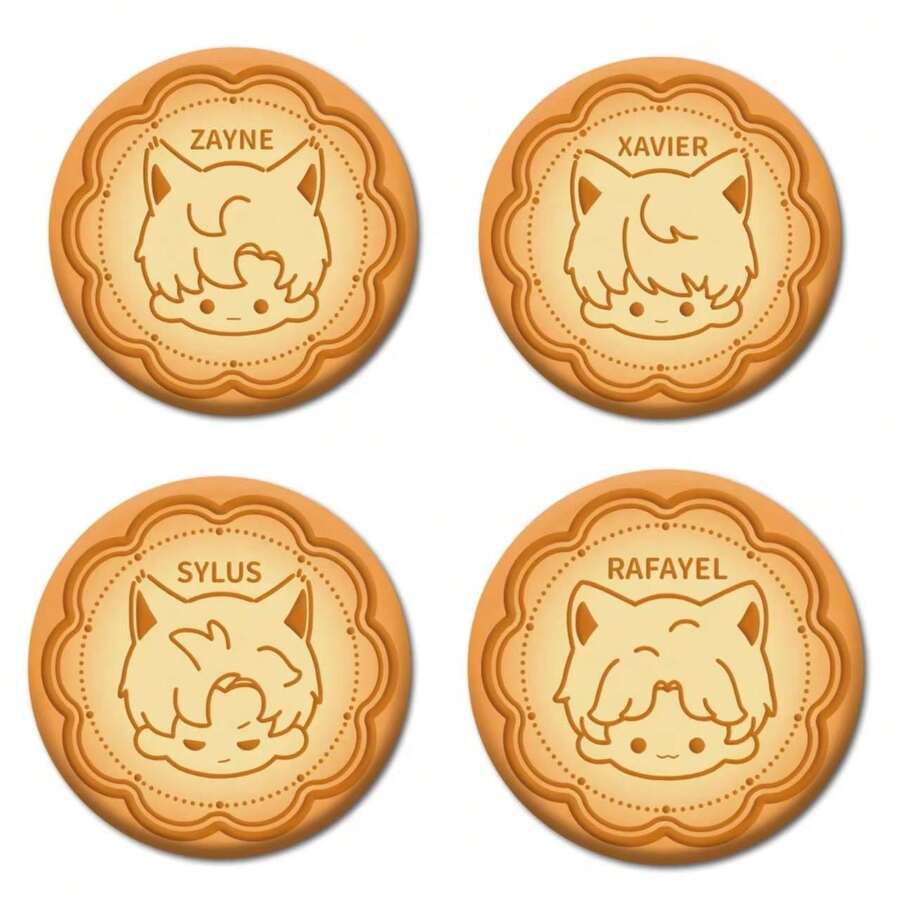 1枚58毫米动漫风格金属合金“爱与深空”游戏徽章，情人节可爱礼物