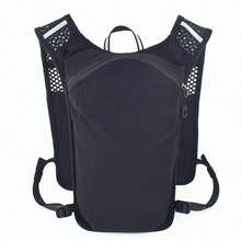 Classic Black & Gray Running Backpack, Hiking Hydration Pack - Black - View 4