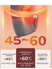 1pc/Pair Knee Massager With Heating And Vibration Function, Relieve Pain, 4 Heating Modes And 3 Massage Modes, Adjustable For Knee/Elbow/Shoulder, Wireless Rechargeable Heated Knee Brace, Suitable For Both Men And Women, Essential For Keeping Warm In Winter