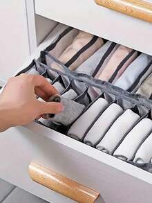 1件/3件套内衣收纳盒、袜子整理盒、文胸内裤抽屉分隔格、衣柜整理盒、家居必备3件套 - 彩色 - 查看 5