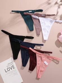 FINETOO 7件可调节基本款时尚性感丁字裤