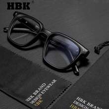 HBK 时尚光学镜架新款 TR90 方形大框复古艺术装饰休闲透明眼镜男女通用，户外旅行假日街头摄影购物节礼物 - K39922 - 查看 44