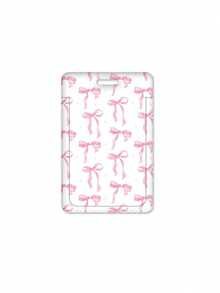 粉色蝴蝶结、樱桃、豹纹卡套，带可伸缩证件夹、登山扣、粉色可伸缩证件卷轴和可拆卸挂绳 - 励志语录证件钥匙扣，适合医生、护士、教师、女学生和办公室职员，圣诞节、感恩节、新年礼物 - 彩色 - 查看 14