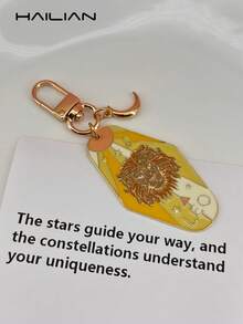 Women's Simple And Elegant Alloy Drip-Painted Twelve Constellation Bag Charm Bag Accessory Suitable For Car Keychains Bag Decorations Student Bags Couple Charms Small Gifts For Best Friends. Key Chain Gifts For Women Stocking Stuffers Teacher Gift Sister Gifts