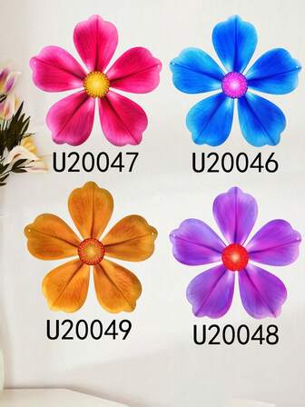 1 Stück (20-60cm), Farbig//Grenzüberschreitend beliebt, Metall, Metall Blumen Wanddekoration, künstlerischer Blumenstil, detaillierte mehrfarbige Blütenblätter mit leuchtenden Zentren, ideal für Natur- und Heimdekoration Liebhaber, Blumenkunst Thema - perfekt für Halloween/Weihnachten/Kindertag, Hauspartys/DIY Projekte/Einweihungsfeiern, Wohnzimmer/Schlafzimmer/Studio/Balkon, Frühling/Sommer, dekorative Hängung