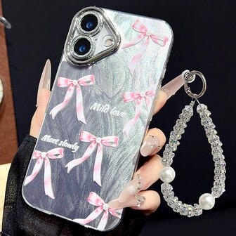  JURSUE 可爱卡哇伊趣味防震保护硬壳手机壳，带摄像头保护套和手机挂绳，兼容 17 Air 16 15 13 12 11 Pro Max IP 14 Plus，女士/女孩适用 MZ05016