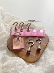 亚克力极光彩虹色矩形钻石形状美甲展示架，树脂水晶珠水钻复古韩国花朵激光 DIY 家居和户外女士母亲姐妹妻子女友婚礼美甲沙龙美容情人节使用