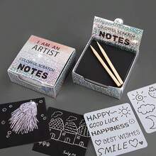 Sổ phác thảo nghệ thuật graffiti cầu vồng, giấy vẽ graffiti, bảng ma thuật cầu vồng kèm bút cảm ứng, thích hợp làm quà tặng cho tiệc tùng, trò chơi, Giáng sinh, Lễ Phục sinh và sinh nhật. - Nhiều màu - Xem 8